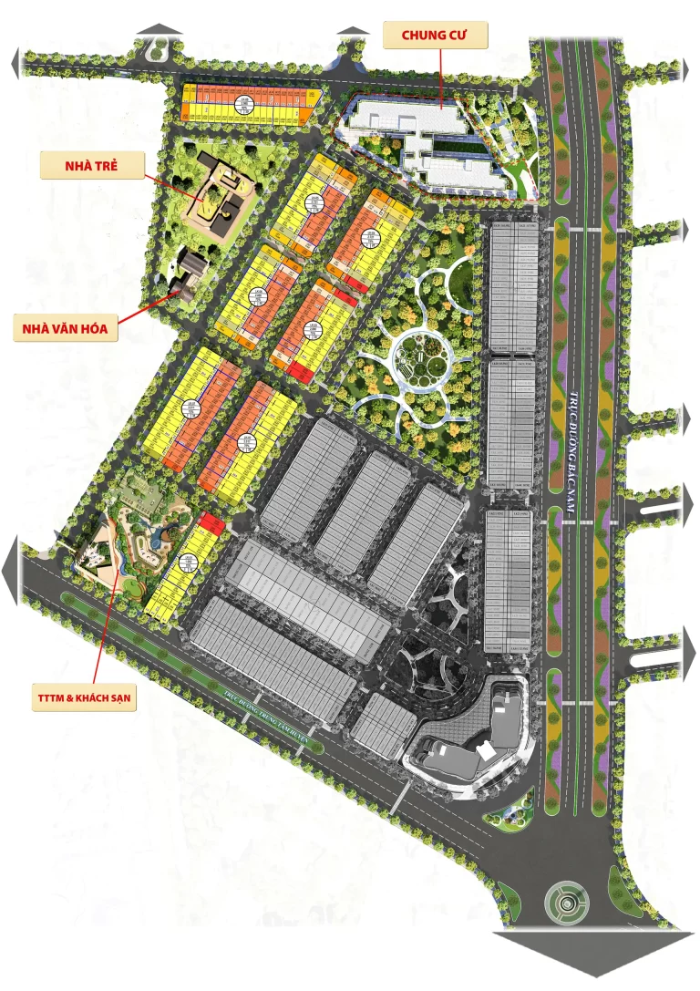 Mặt bằng tổng thể Dự án Phú Gia Residence