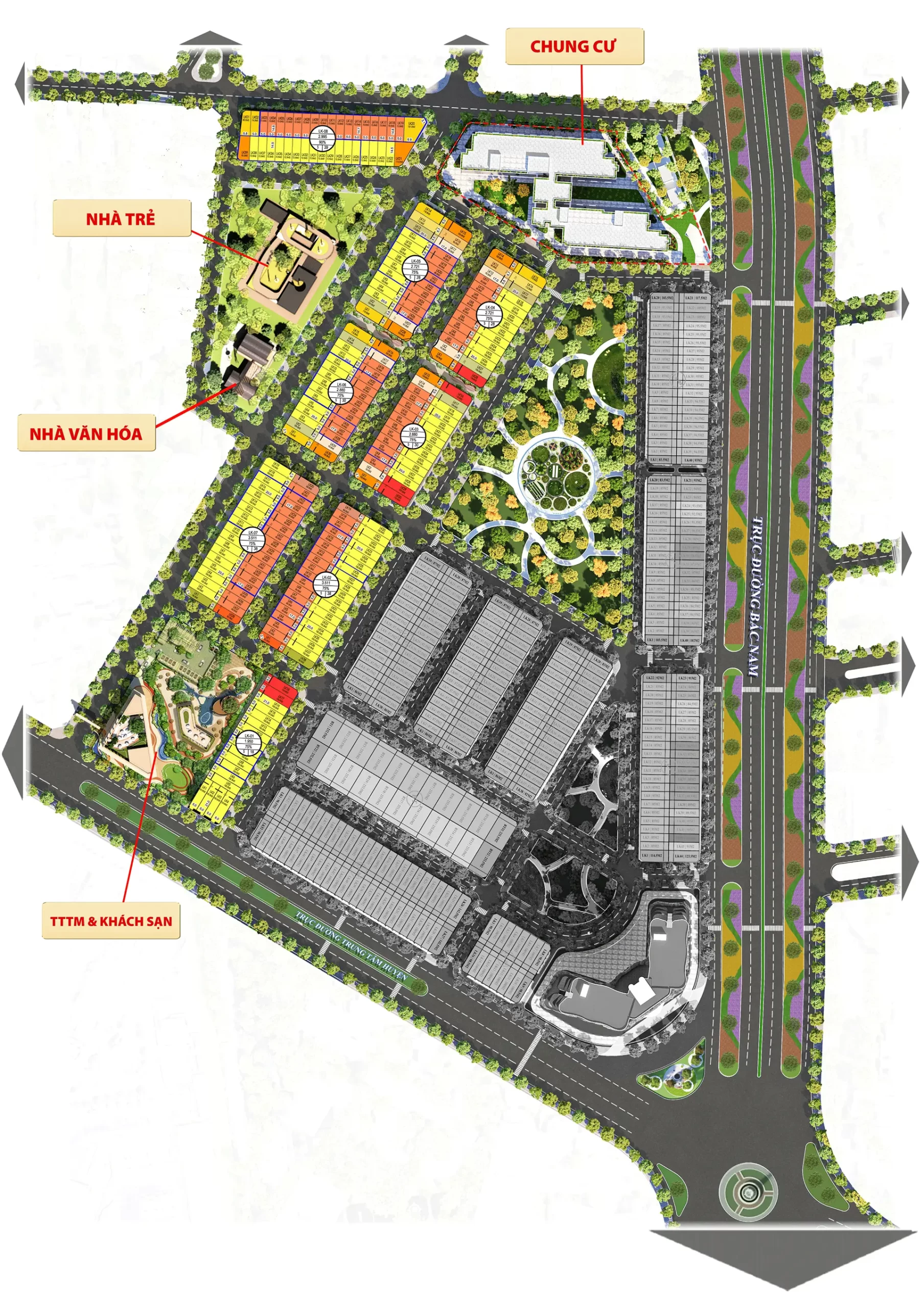 Mặt bằng tổng thể Dự án Phú Gia Residence